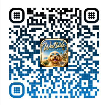 QR code to download the Westside Walks app