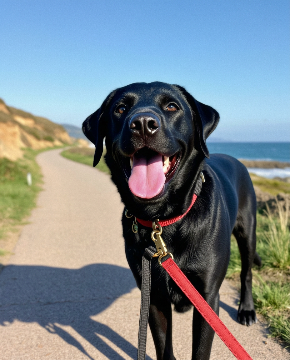 Two friendly dogs on an adventure hike with Jeremiah from Westside Walks